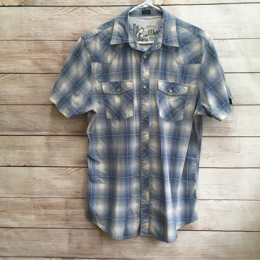 BULLHEAD WESTERN SHIRT WITH PEARL SNAPS‎